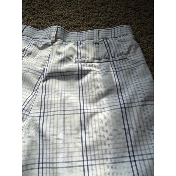 Men ’s PGA Tour PGA Plaid shorts 34 Pro Series Button shorts Purple - Picture 7 of 12
